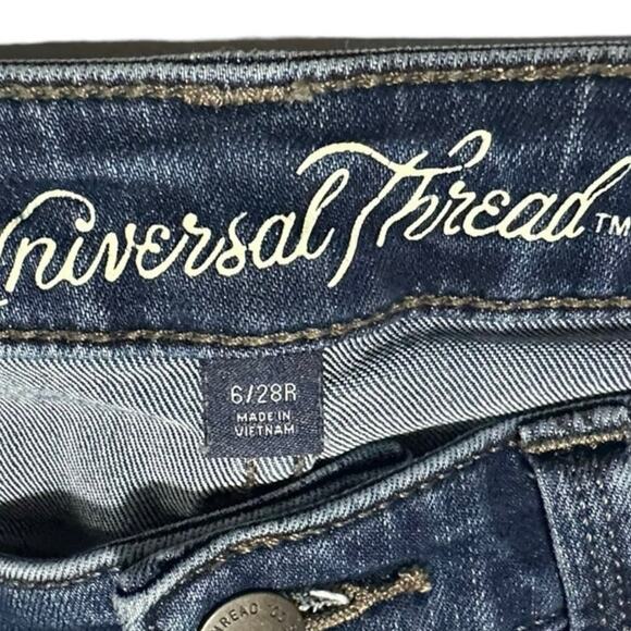 UNIVERSAL THREAD Jeans Womens Size 6/28 Mid Rise Jeggings Blue - Picture 3 of 5